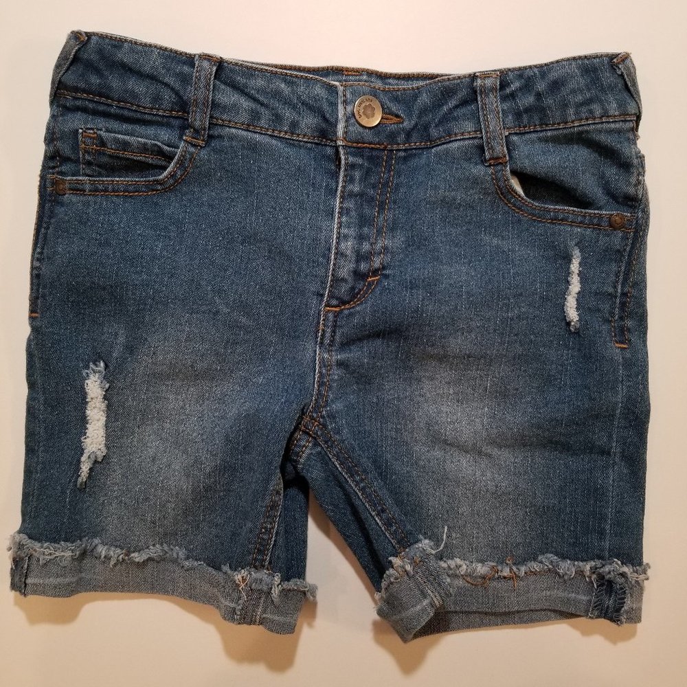 Mid Length Jean Shorts
